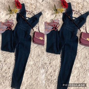 Bebe denim romper
